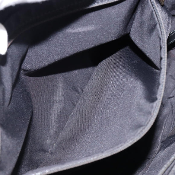 CHANEL New Travel Line Tote Bag Nylon Black gold CC Auth bs30985