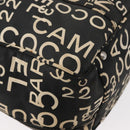 CHANEL Bysy Line Boston Bag Canvas Black CC Auth bs30986-12