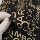 CHANEL Bysy Line Boston Bag Canvas Black CC Auth bs30986-14