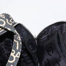 CHANEL Bysy Line Boston Bag Canvas Black CC Auth bs30986-19