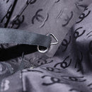 CHANEL Bysy Line Boston Bag Canvas Black CC Auth bs30986-20