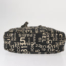 CHANEL Bysy Line Boston Bag Canvas Black CC Auth bs30986-9