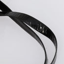 CHANEL Shoulder Bag Enamel Black Gold CC Auth bs30987-8