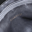 CHANEL Shoulder Bag Enamel Black Gold CC Auth bs30988-16