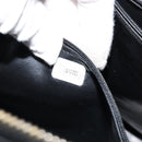 CHANEL Shoulder Bag Enamel Black Gold CC Auth bs30988-24