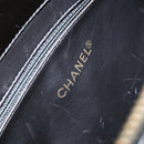 CHANEL V Stitch Hand Bag Enamel 2way Black Gold CC Auth bs30989-17