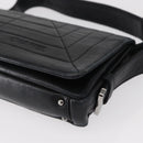 CHANEL Shoulder Bag Lamb Skin Black Silver CC Auth bs30993-15