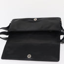 CHANEL Shoulder Bag Lamb Skin Black Silver CC Auth bs30993-18