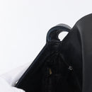 CHANEL Shoulder Bag Lamb Skin Black Silver CC Auth bs30993-21