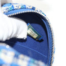 CHANEL Chain Shoulder Bag Tweed Blue Silver CC Auth bs30994V-23