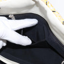 CHANEL Mademoiselle Chain Shoulder Bag Enamel Yellow Silver CC Auth bs30996-21