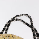 CHANEL Mademoiselle Chain Shoulder Bag Enamel Yellow Silver CC Auth bs30996-8