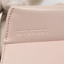 GIVENCHY Hand Bag Leather Pink Silver Auth bs30997-18