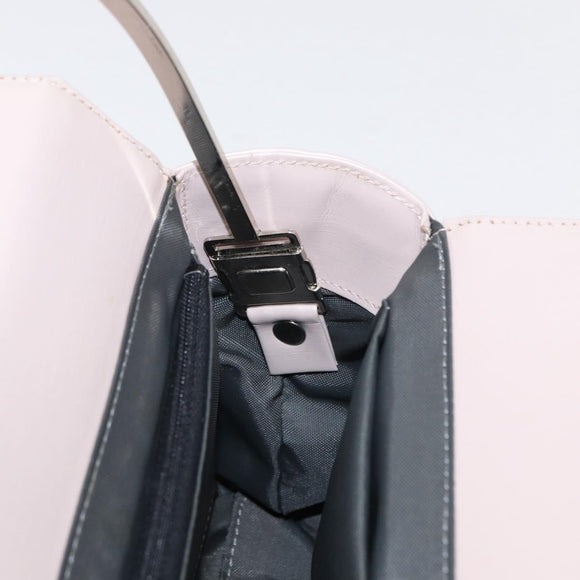 GIVENCHY Hand Bag Leather Pink Silver Auth bs30997