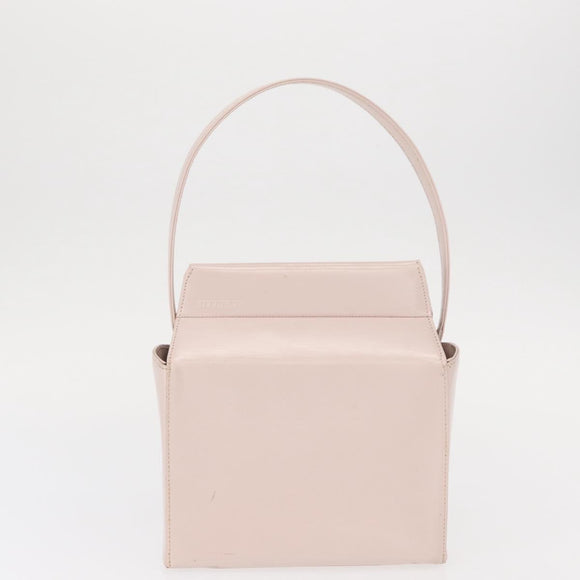 GIVENCHY Hand Bag Leather Pink Silver Auth bs30997