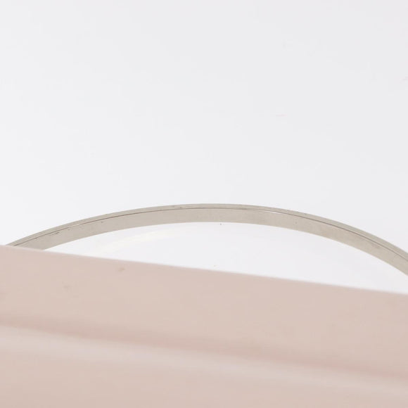 GIVENCHY Hand Bag Leather Pink Silver Auth bs30997