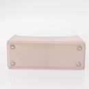 GIVENCHY Hand Bag Leather Pink Silver Auth bs30997-5