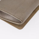 Jimmy Choo Star studs Wallet Shoulder Bag Leather Beige Silver Auth bs30998-16