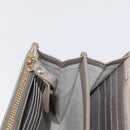 Jimmy Choo Star studs Wallet Shoulder Bag Leather Beige Silver Auth bs30998-19