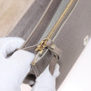 Jimmy Choo Star studs Wallet Shoulder Bag Leather Beige Silver Auth bs30998-11