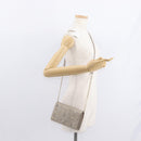 Jimmy Choo Star studs Wallet Shoulder Bag Leather Beige Silver Auth bs30998-22