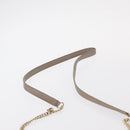 Jimmy Choo Star studs Wallet Shoulder Bag Leather Beige Silver Auth bs30998-8