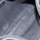 Jimmy Choo Studs Clutch Bag Leather Black Gold Auth bs30999-15