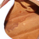 MCM Logogram Vicetos Hand Bag PVC Leather Brown Gold Auth bs31000-17