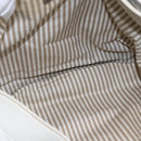 LOEWE Anagram Shoulder Bag Leather White Silver Auth bs31002-10