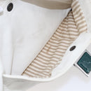 LOEWE Anagram Shoulder Bag Leather White Silver Auth bs31002-11