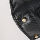 LOEWE Anagram Amazona 48 Hand Bag Leather Black Gold Auth bs31004-14