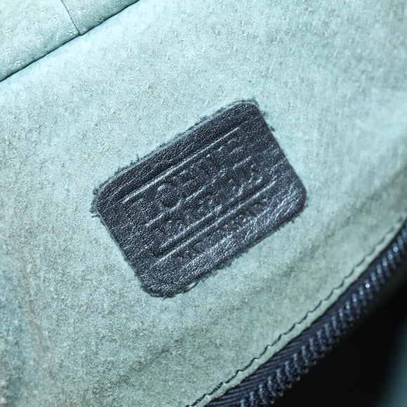 LOEWE Anagram Amazona 48 Hand Bag Leather Black Gold Auth bs31004