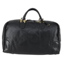 LOEWE Anagram Amazona 48 Hand Bag Leather Black Gold Auth bs31004-13