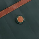 FENDI Pecan Canvas Clutch Bag PVC Green Gold Auth bs31005-8