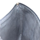 FENDI Pecan Canvas Clutch Bag PVC Green Gold Auth bs31005-17