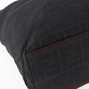 FENDI Zucca Canvas Tote Bag Black Brown Auth bs31006-15
