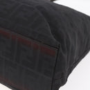 FENDI Zucca Canvas Tote Bag Black Brown Auth bs31006-16