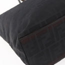 FENDI Zucca Canvas Tote Bag Black Brown Auth bs31006-17