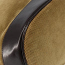 FENDI Hand Bag Velor Beige Silver Auth bs31008-11