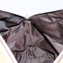 FENDI Hand Bag Velor Beige Silver Auth bs31008-18