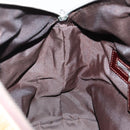 FENDI Hand Bag Velor Beige Silver Auth bs31008-19