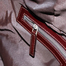 FENDI Hand Bag Velor Beige Silver Auth bs31008-20