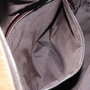 FENDI Hand Bag Velor Beige Silver Auth bs31008-21