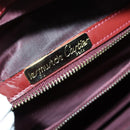 CARTIER Must Line Boston Bag Leather Bordeaux Gold Auth bs31009-19