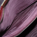 CARTIER Must Line Boston Bag Leather Bordeaux Gold Auth bs31009-21