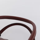 CARTIER Must Line Boston Bag Leather Bordeaux Gold Auth bs31009-8