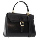 VALENTINO Hand Bag Leather 2way Black Gold Auth bs31010-1