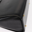 VALENTINO Hand Bag Leather 2way Black Gold Auth bs31010-18