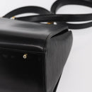 VALENTINO Hand Bag Leather 2way Black Gold Auth bs31010-9