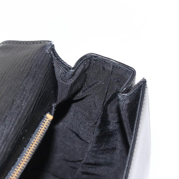 VALENTINO Hand Bag Leather 2way Black Gold Auth bs31010